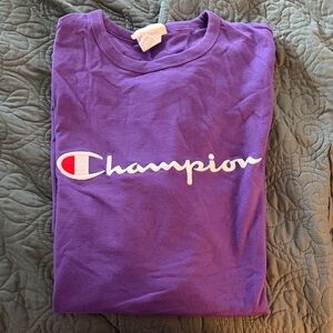 Champion Kids Tee in Bold Purple